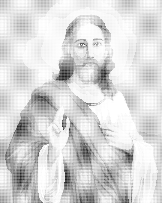 Punktmalerei - JESUS CHRISTUS