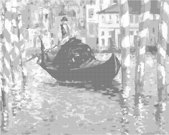 Punktmalerei - GROSSER KANAL IN VENEDIG (ÉDOUARD MANET)