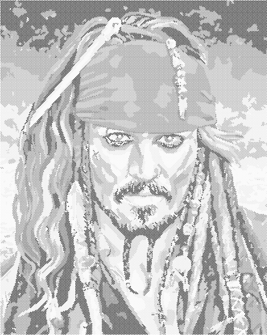 Punktmalerei - JACK SPARROW I