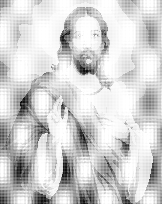 Punktmalerei - JESUS CHRISTUS