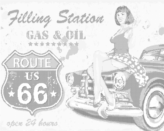 Punktmalerei - ROUTE 66