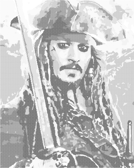 Punktmalerei - JACK SPARROW II