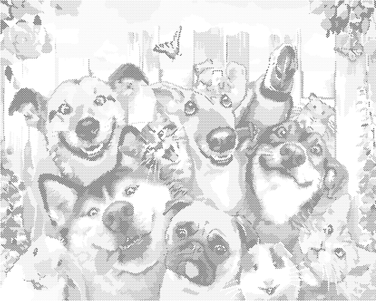 Punktmalerei - FRÖHLICHE TIERE