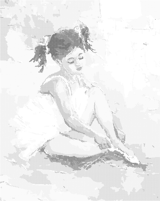 Punktmalerei - KLEINE BALLERINA