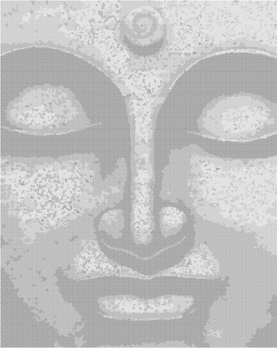 Punktmalerei - GRÜNER BUDDHA