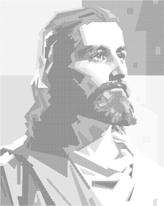 Punktmalerei - BUNTER JESUS