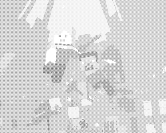 Punktmalerei - MINECRAFT - UNTER DEM WASSER