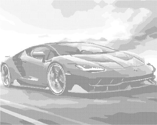 Punktmalerei - LAMBORGHINI